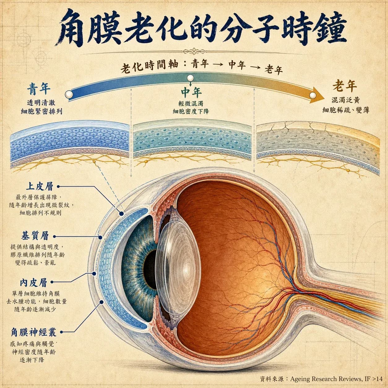 視力越來越模糊不只是老花！眼科沒告訴你的「角膜老化」5 大警訊