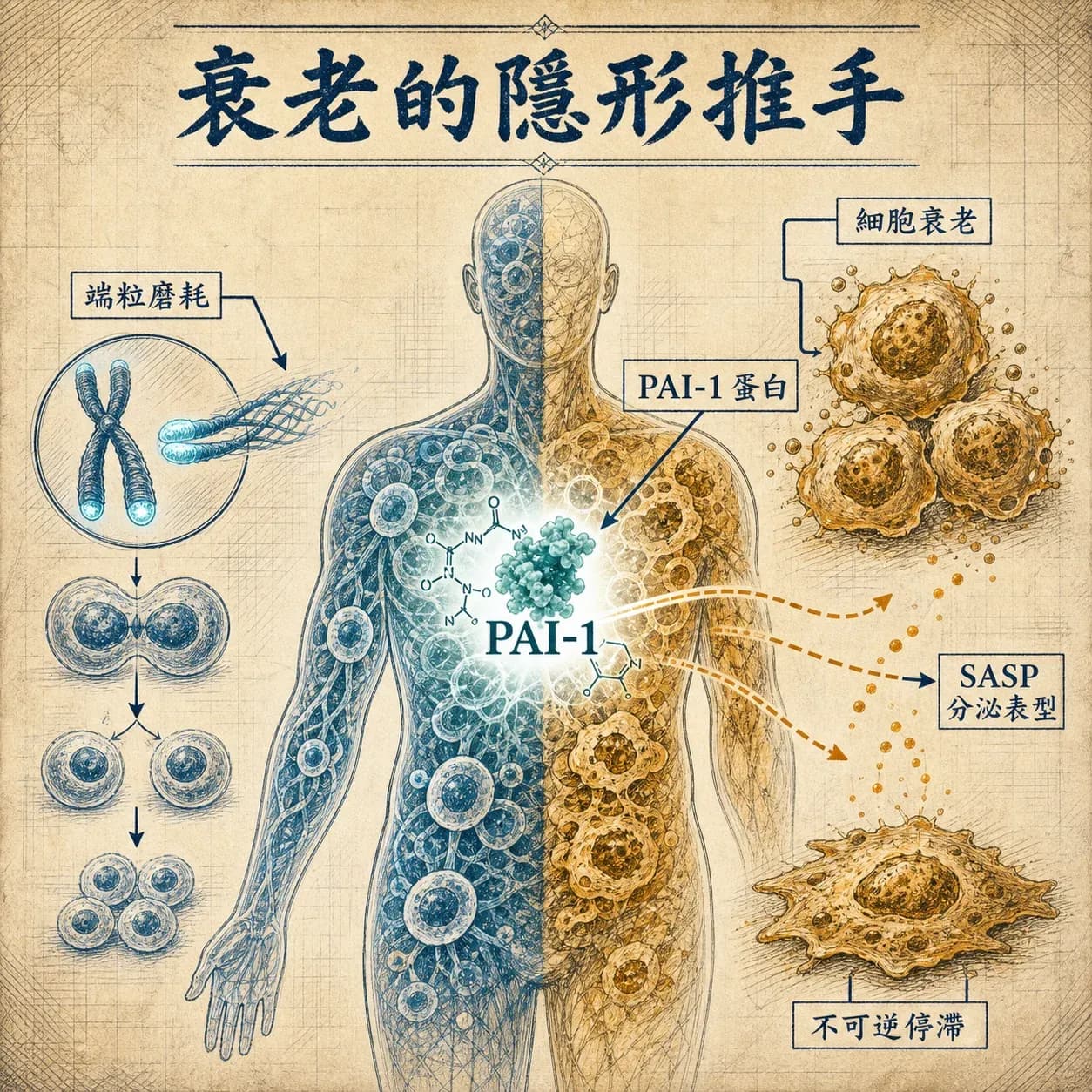 為什麼到老總是多病纏身？4 大老年病共用一個「老化開關」找到了